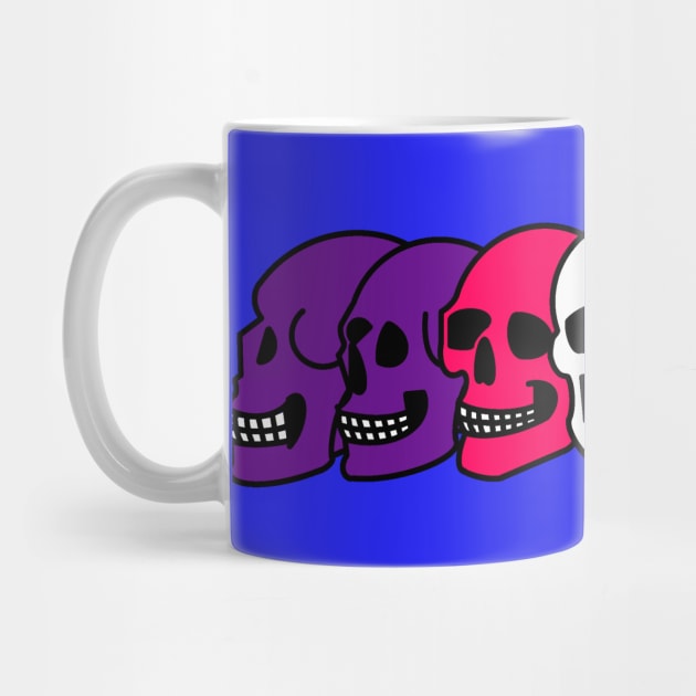 Pride Skulls Polyamorous by FilthyAnimals